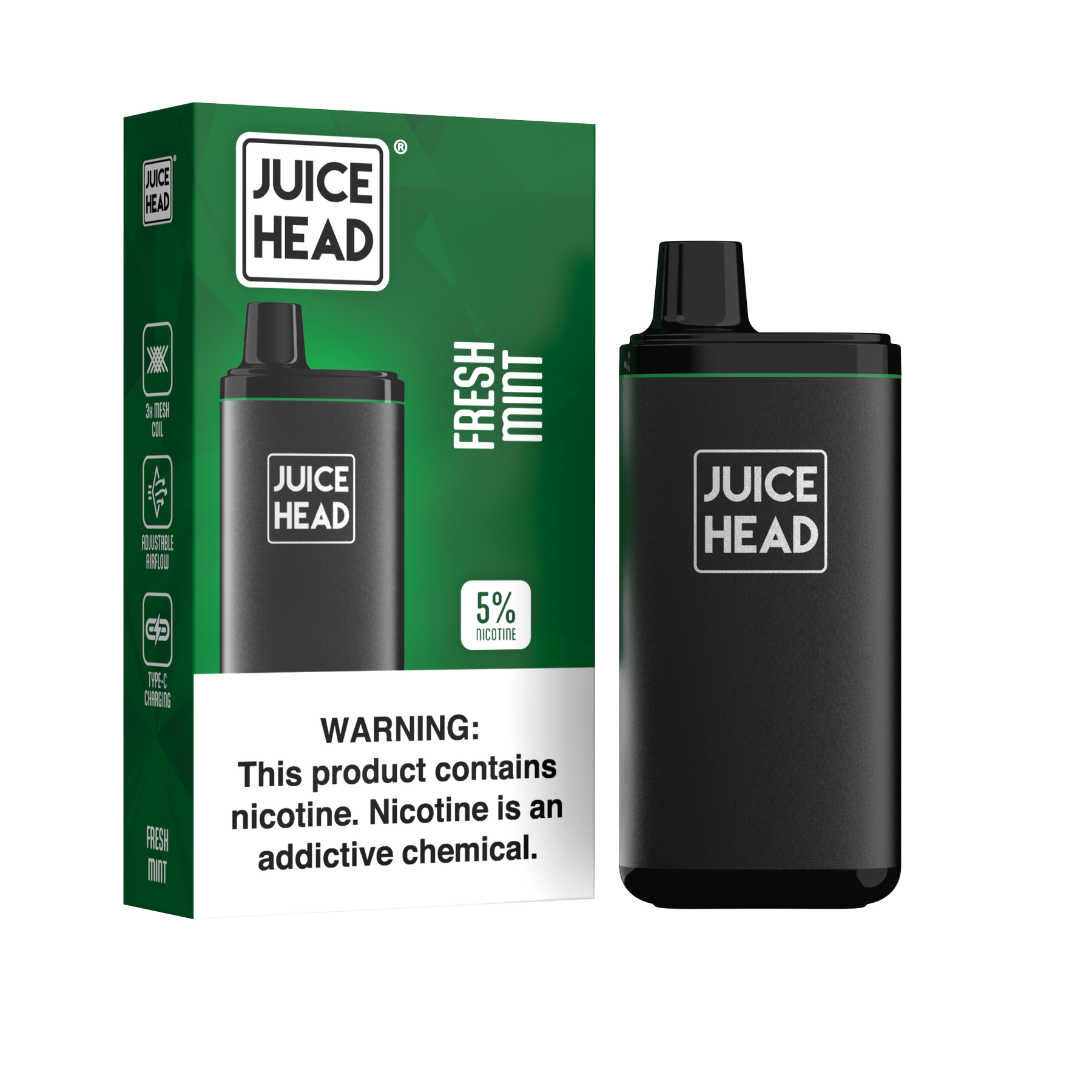 mint juice vape Fresh Slim Pen, Compact Design 50000 Flavor:White Gummy Watermelon - Scorpio III Vozol Star 20,000 puffs,