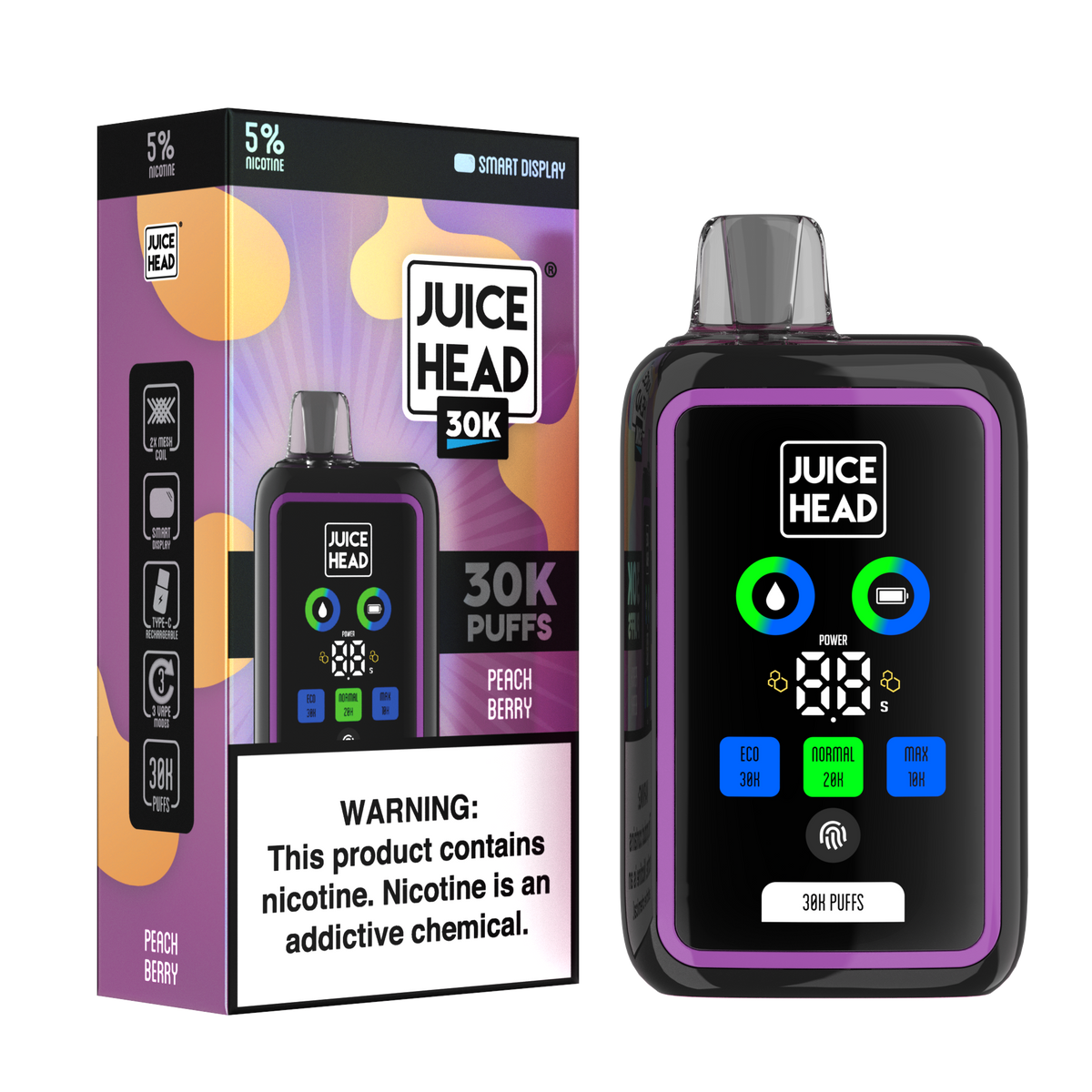 Juice Head 30K  - Peach Berry