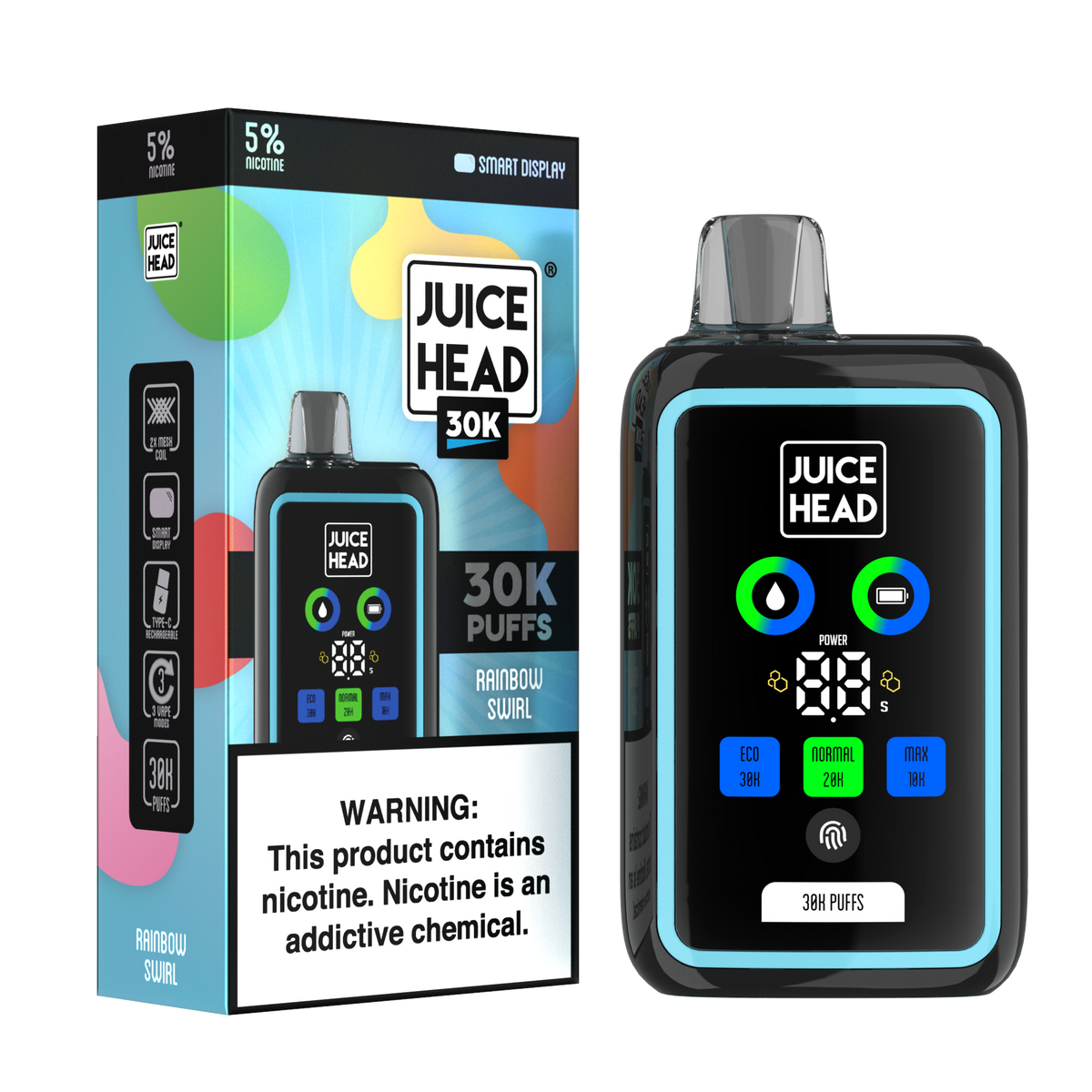 Juice Head 30K  - Rainbow Swirl